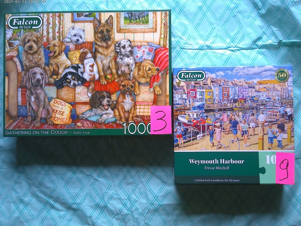 puzzel 1000 falcon==zie info bij "kleine "aankoop==, Enlèvement ou Envoi, Comme neuf