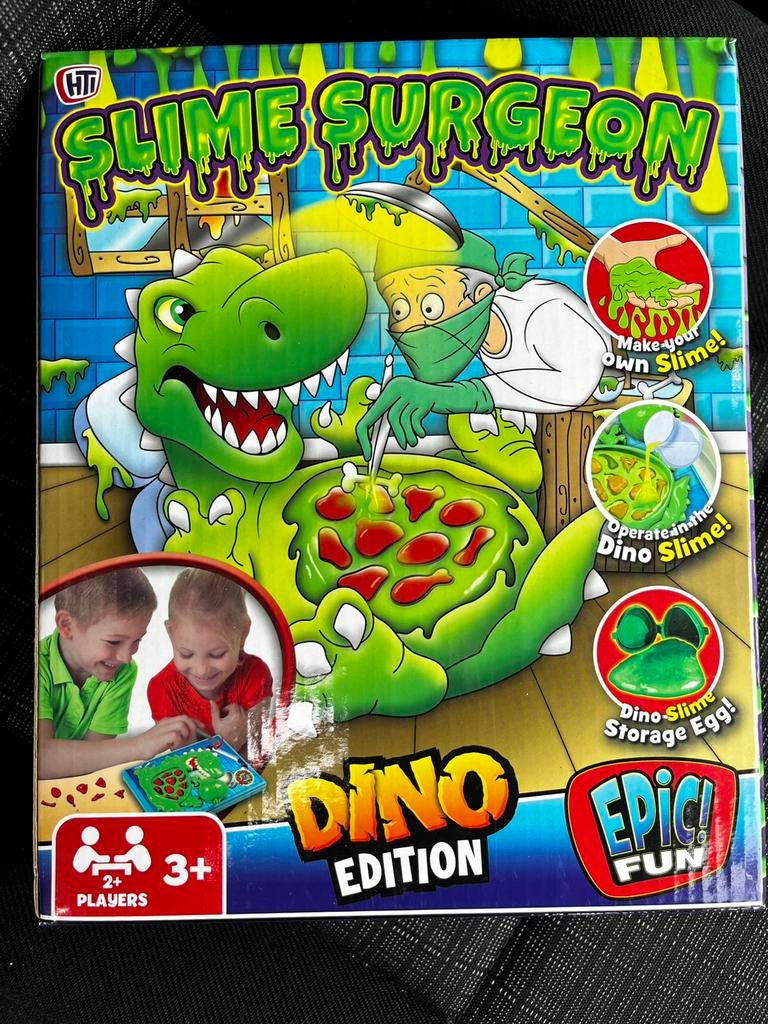Slijm Chirurg Dino Spel - Maak je eigen slijm - Dino spel, Kinderen en Baby's, Ophalen of Verzenden, Zo goed als nieuw