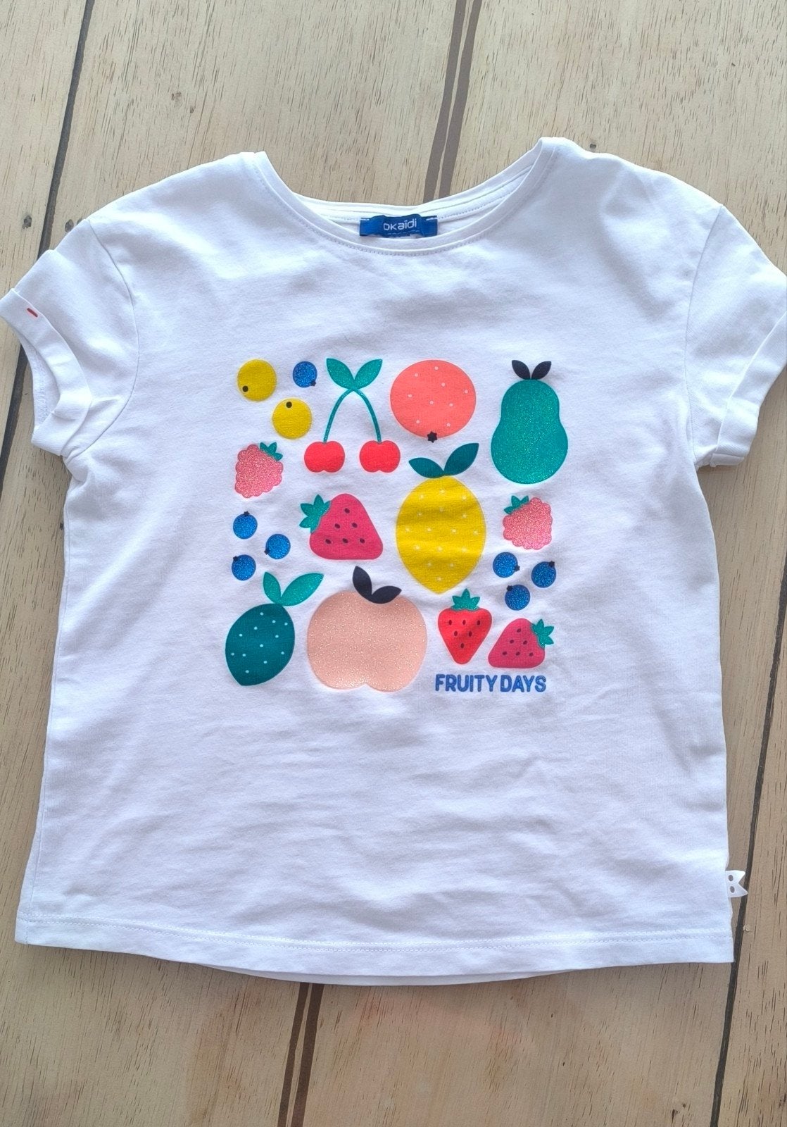 T-shirt, Kinderen en Baby's, Kinderkleding | Maat 110, Ophalen of Verzenden, Gebruikt, Okaidi, Meisje