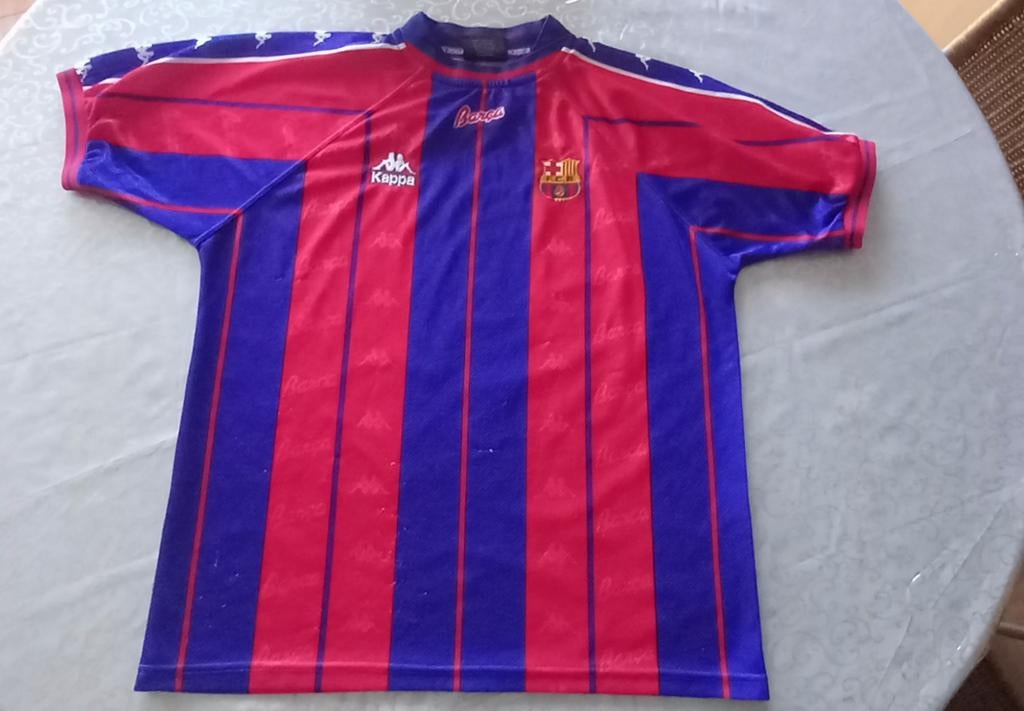 Maillot FC BARCELONE 1997/1998, Kappa, Taille 56/58 (XL), Enlèvement, Porté