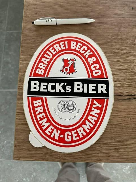 Beck's bier sticker, Verzamelen, Ophalen of Verzenden, Nieuw, Overige typen, Overige merken