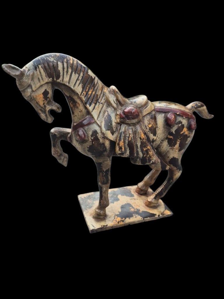 Grand cheval du japon en métal de 31 cm sur 25, Enlèvement