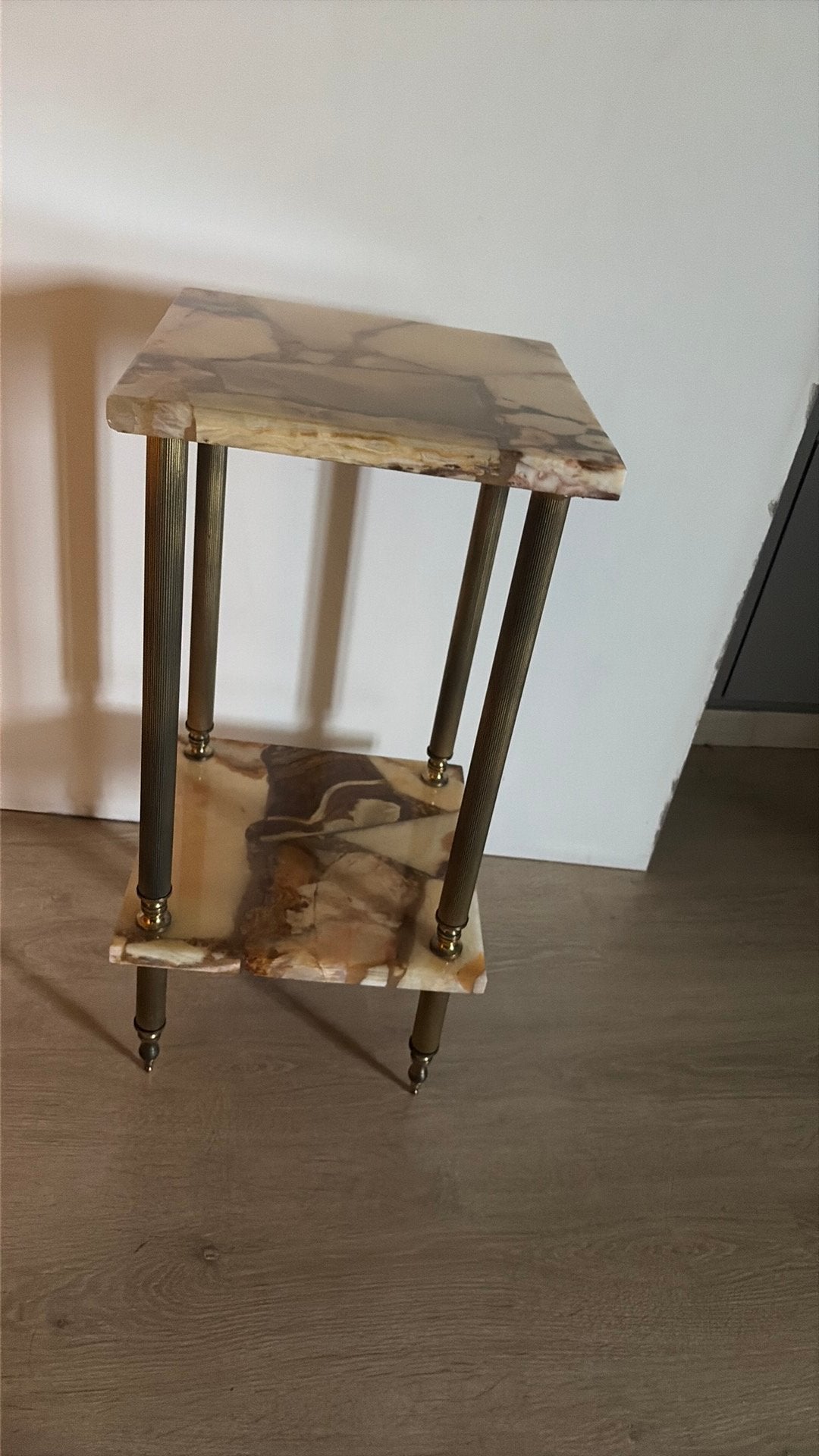 Vintage Hollywood Regency plantentafel / bijzettafel, Antiek en Kunst, Ophalen