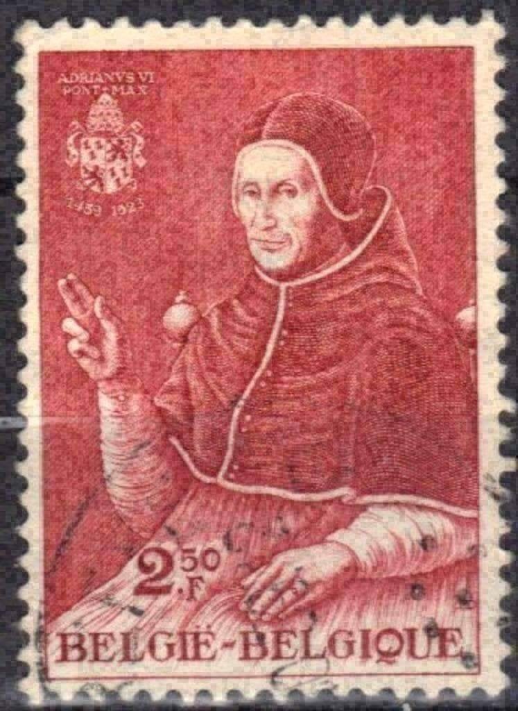 Belgique 1959 - Yvert/OBP 1109 - Pape Adrien VI (ST), Timbres & Monnaies, Envoi, Affranchi, Oblitéré