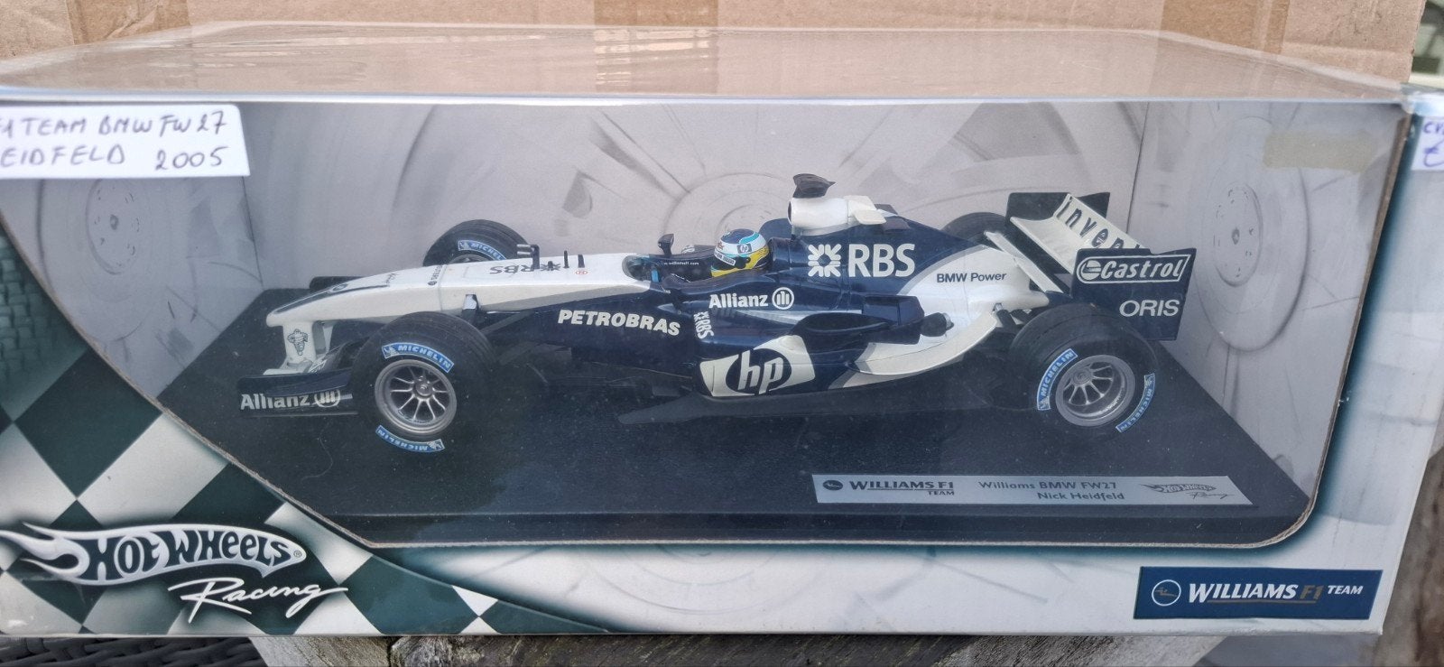 1/18 Hot Wheels Williams BMW FW27 #8 N. Heidfeld    2005, Ophalen of Verzenden, Nieuw, Auto, Hot Wheels