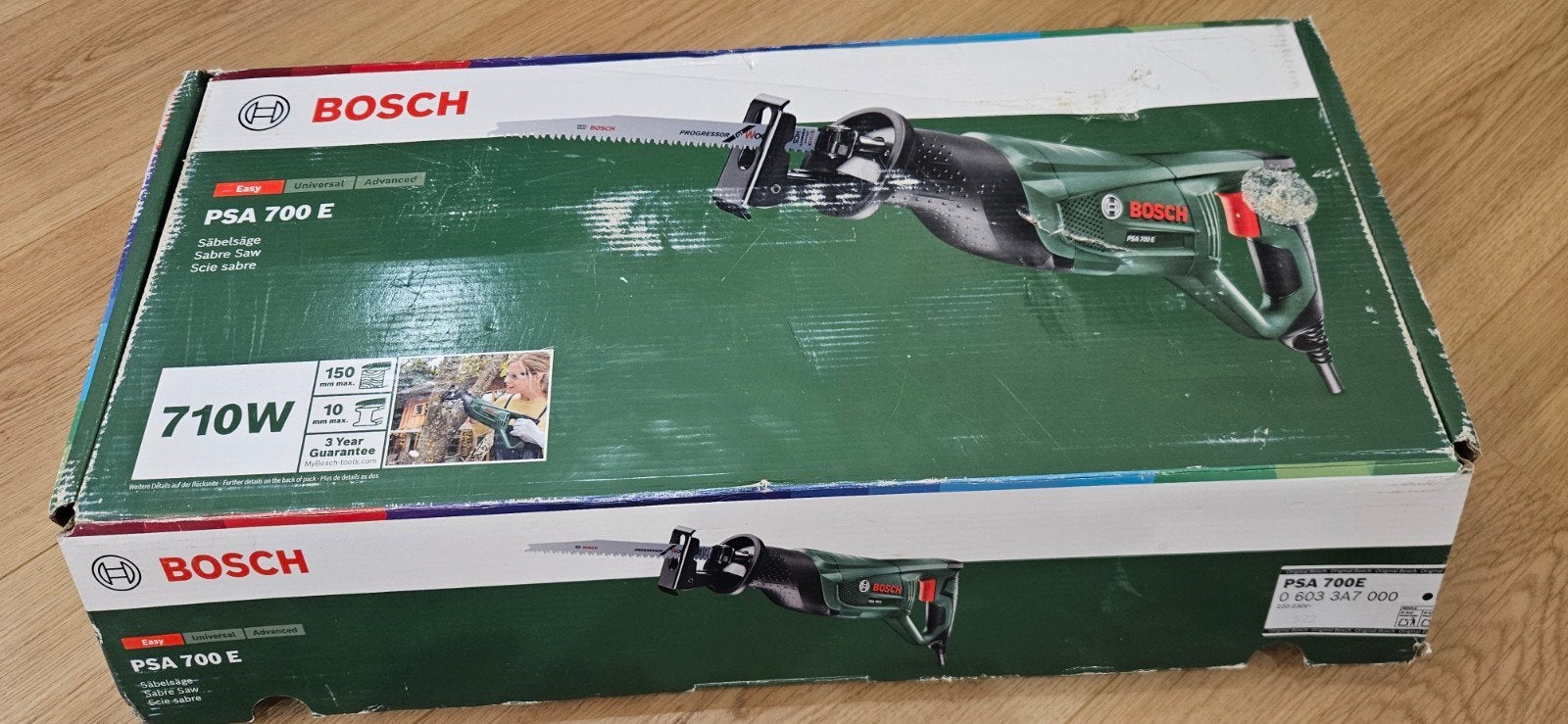 Scie Sabre Bosch PSA 700 E, 600 à 1200 watts, 70 mm ou plus, Scie sabre, Comme neuf