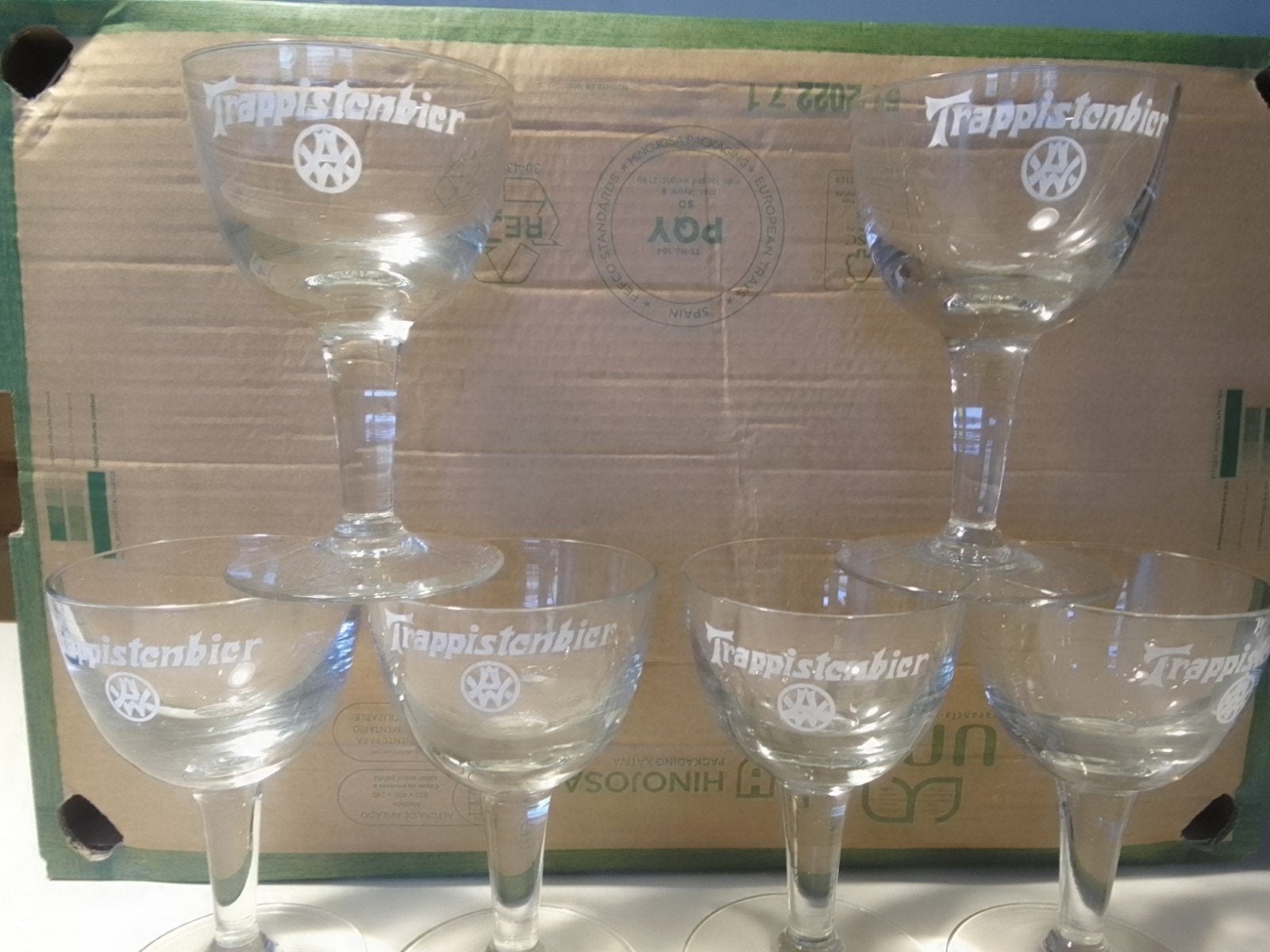 Westmalle glazen, Verzamelen, Ophalen of Verzenden