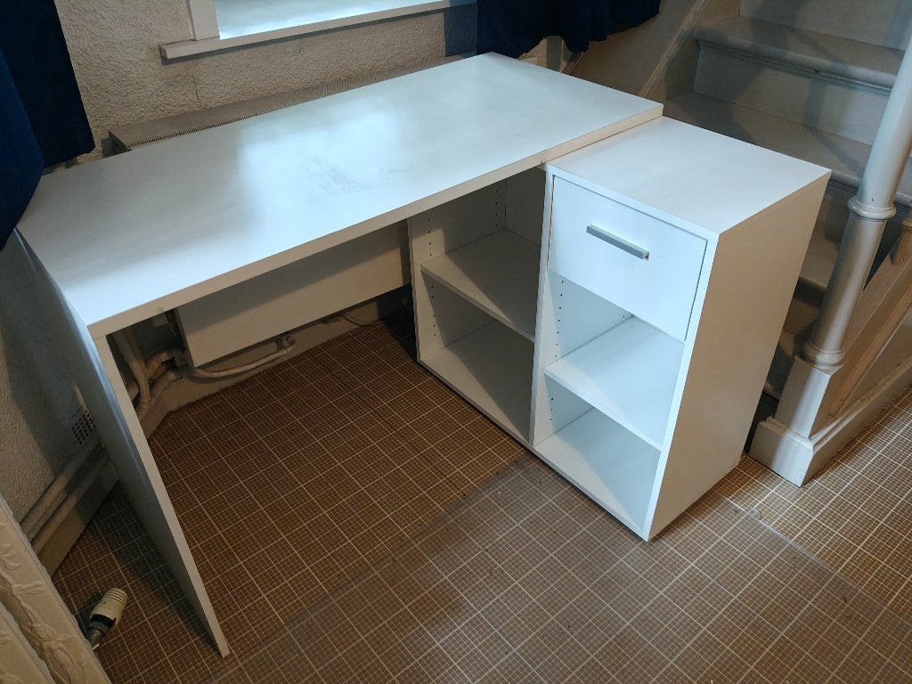Bureau, Autres marques, Utilisé, Moderne, Blanc