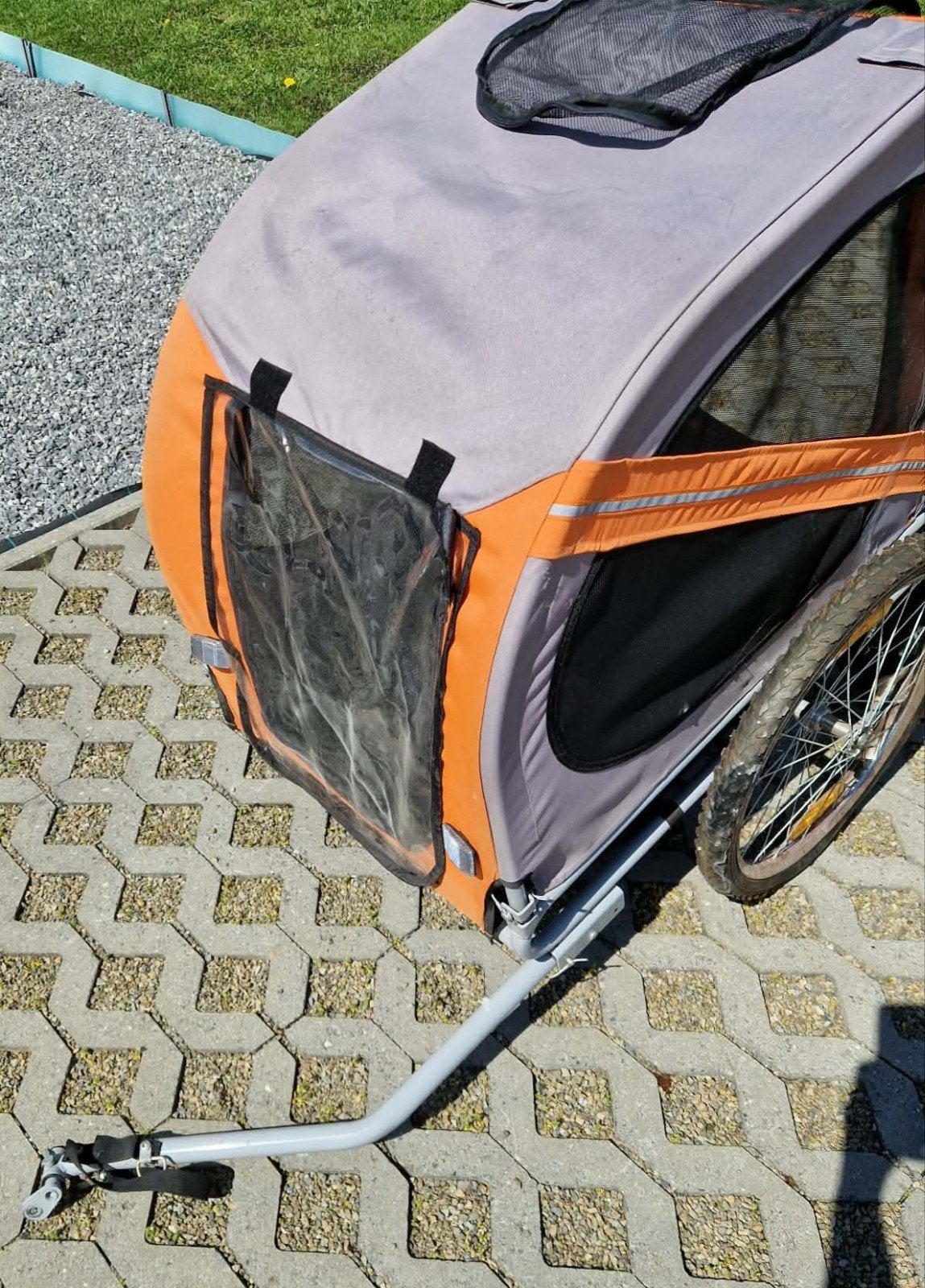 Fietskar (honden, boodschappen doen...), Ophalen, Zo goed als nieuw, Hondenkar, Opvouwbaar
