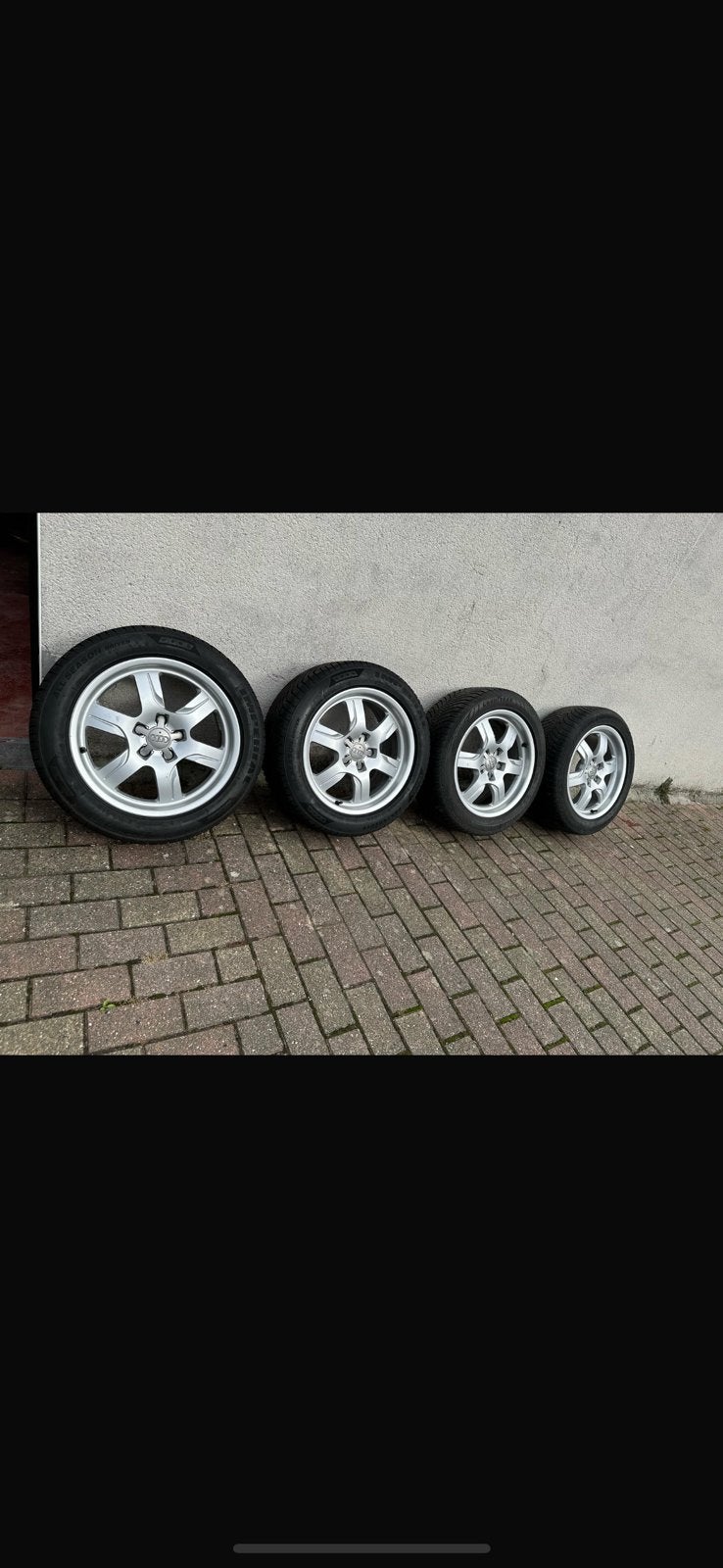 Originele Audi a5 velgen, Ophalen, 215 mm, 17 inch, Winterbanden