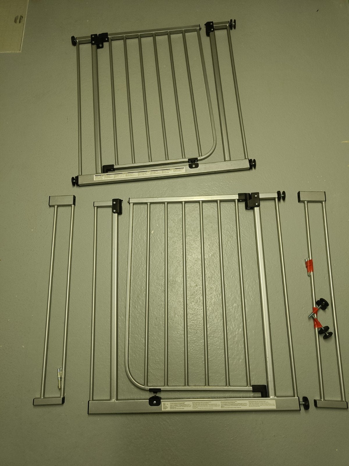2 barrières de sécurité, Enfants & Bébés, Enlèvement, Comme neuf, Aluminium, Barrière de sécurité