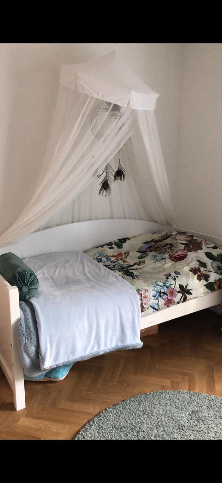 Bedbank merk Bopita, Ophalen, 90 cm, Eenpersoons, Wit