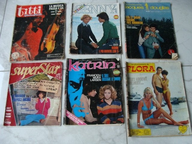 grands livres roman-photo, 2 français, 4 italien, vintage, Enlèvement, Comme neuf