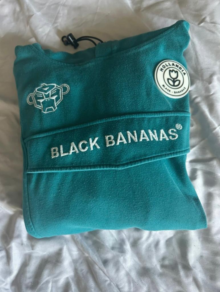 Black bananas hoodie groen/turquoise, Ophalen of Verzenden, Zo goed als nieuw, Maat 46 (S) of kleiner, Groen
