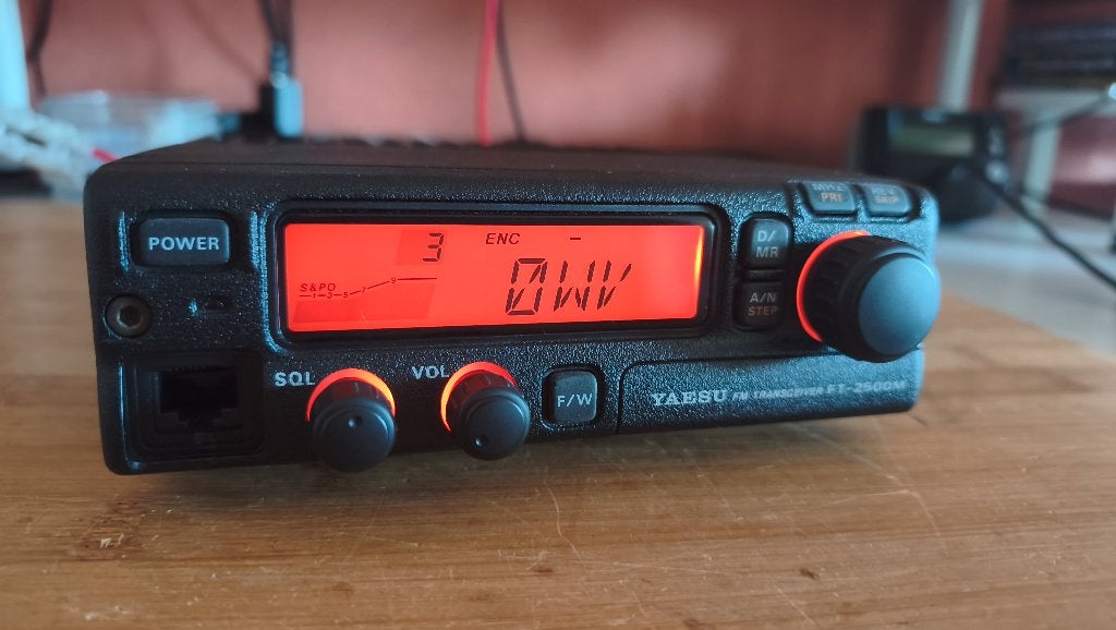 VHF Transceiver YAESU FT2500-M, Telecommunicatie, Ophalen, Gebruikt, Zender en Ontvanger