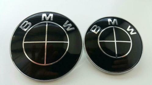 Bmw motorkap + koffer emblemen in full zwart, Ophalen of Verzenden