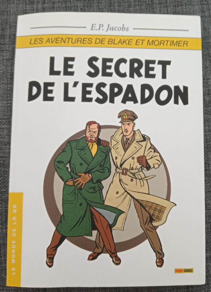 Le Secret de l'Espadon : E.P. Jacobs : Panini Comics : 18, Une BD, Enlèvement ou Envoi, Utilisé, E.P. Jacob