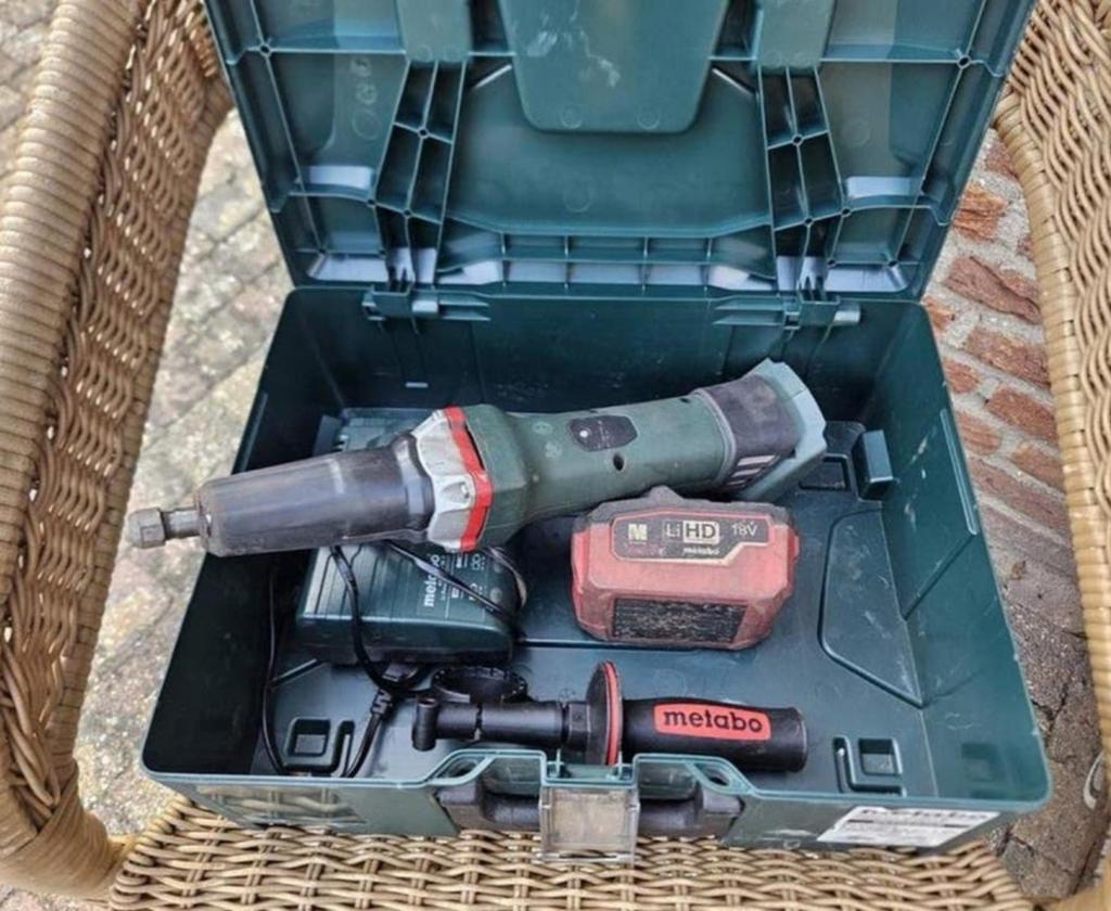 Metabo accu stiftslijper, Ophalen