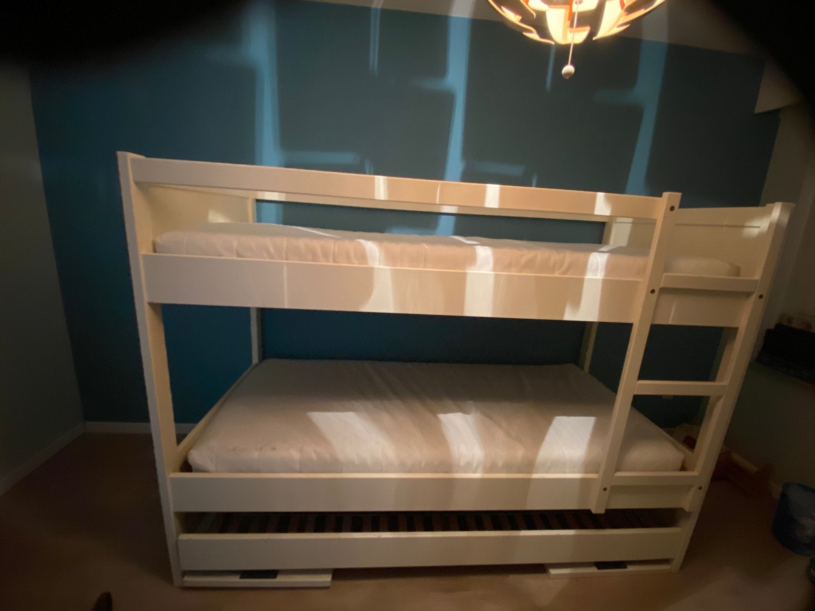 Stapelbed met 3de slaapplaats, Ophalen, Zo goed als nieuw, Stapelbed