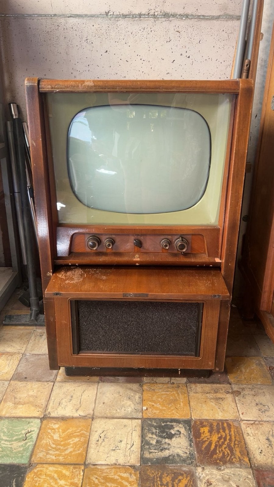 Philips 21RX110A vintage buizentelevisie met radio, Ophalen
