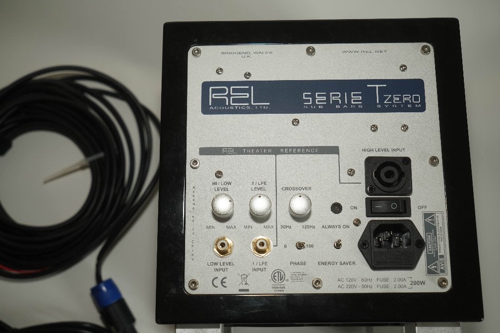 REL Tzero Subwoofer, Audio, Tv en Foto, Gebruikt, Subwoofer, 60 tot 120 watt, Ophalen