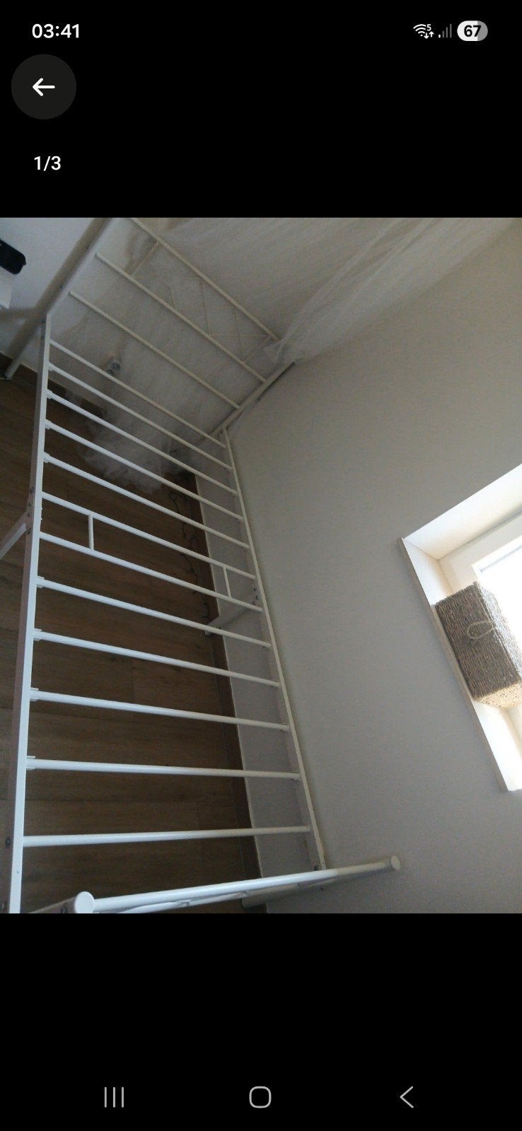 metalen bed 1 persoons, Doe-het-zelf en Bouw, Ladders en Trappen, Ophalen, Zo goed als nieuw