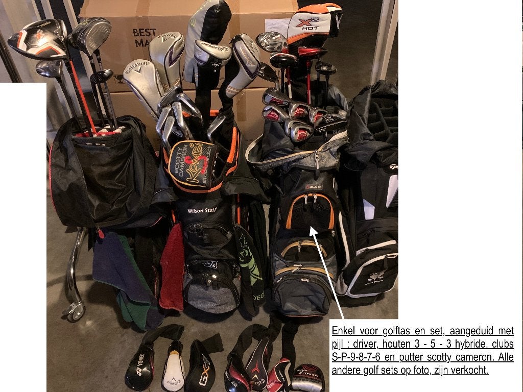 Set golfclubs, Enlèvement, Utilisé