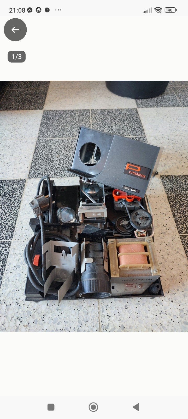 Projecteur de diapositives Prestinox 680 Auto – vintage, Enlèvement
