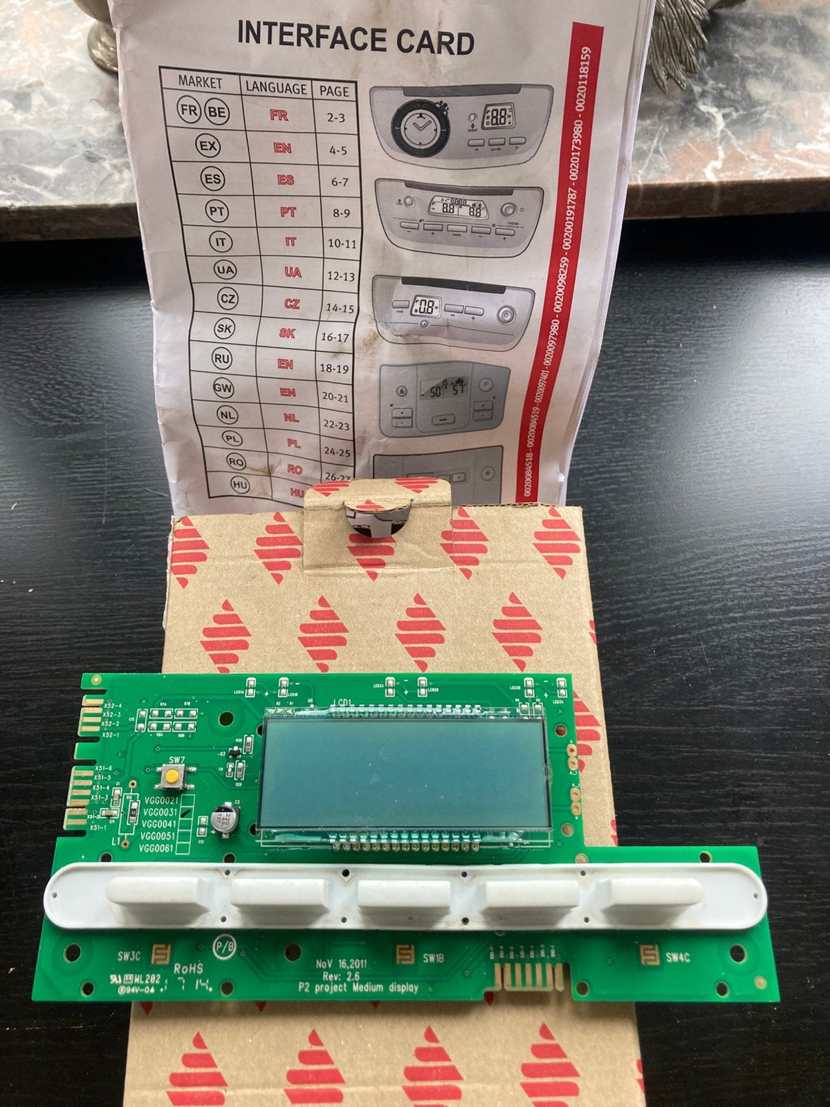 Carte électronique / interface card chauffe eau, Enlèvement ou Envoi