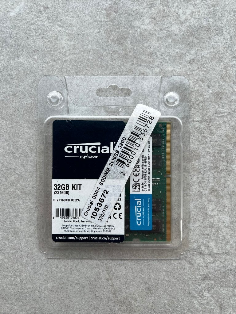 32GB RAM DDR4 3200MHz (2x16GB), Computers en Software, RAM geheugen, 32 GB, DDR4, Ophalen of Verzenden, Zo goed als nieuw