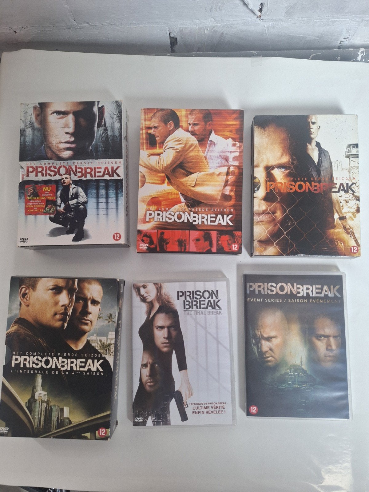 Prison Break complete season 1, 2, 3, 4, 5+ The Final Break, Enlèvement ou Envoi, Utilisé, Action et Aventure, Coffret