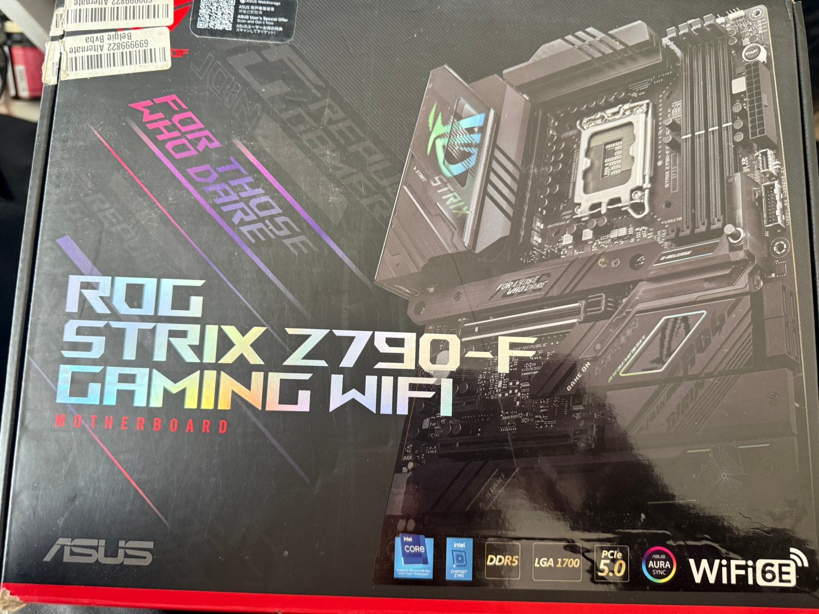 Asus rog strix z790, Computers en Software, Ophalen of Verzenden, Gebruikt, DDR5