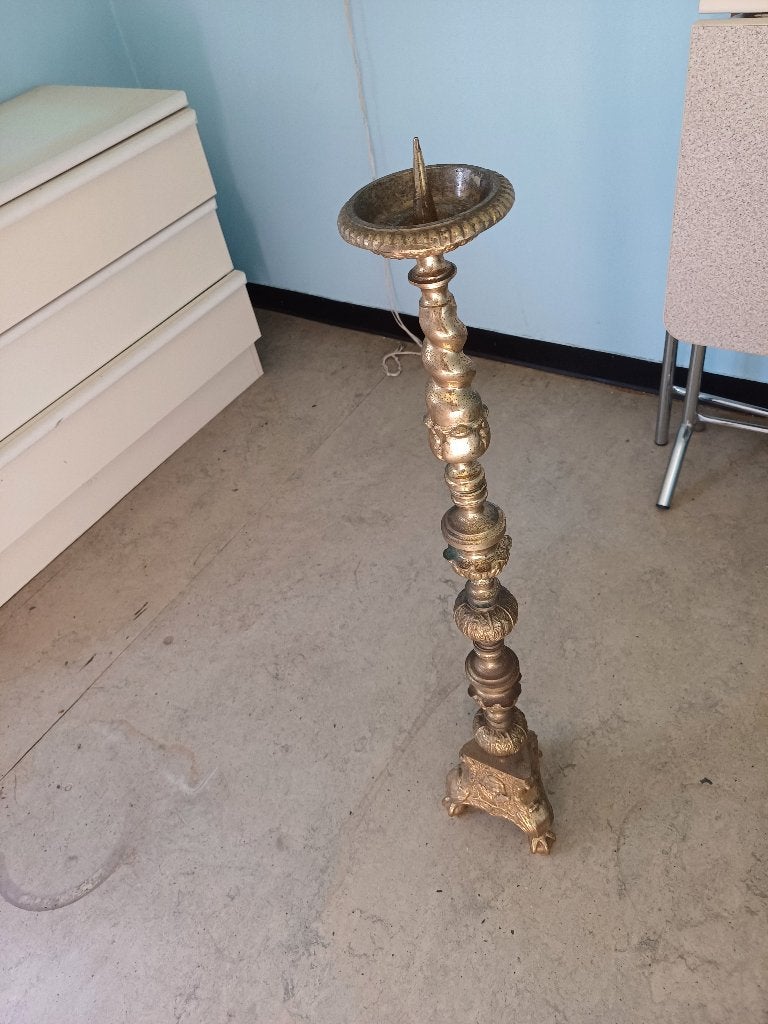 koper kerkkandelaar 80 cm hoog 6 kg, Ophalen