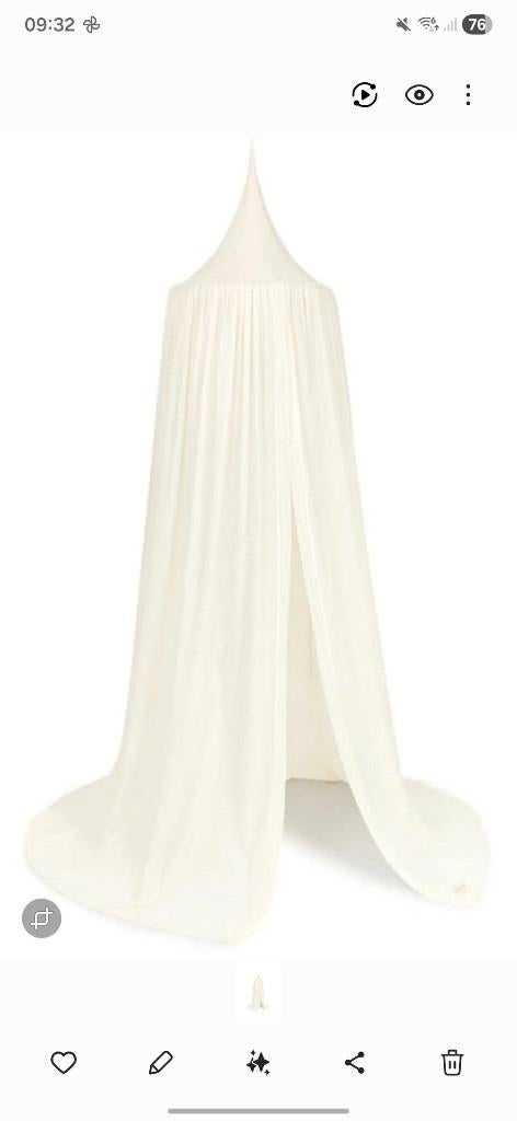 Ciel de lit Nobodinoz vera eyelet lace naturel, Enlèvement, Comme neuf, Autres types