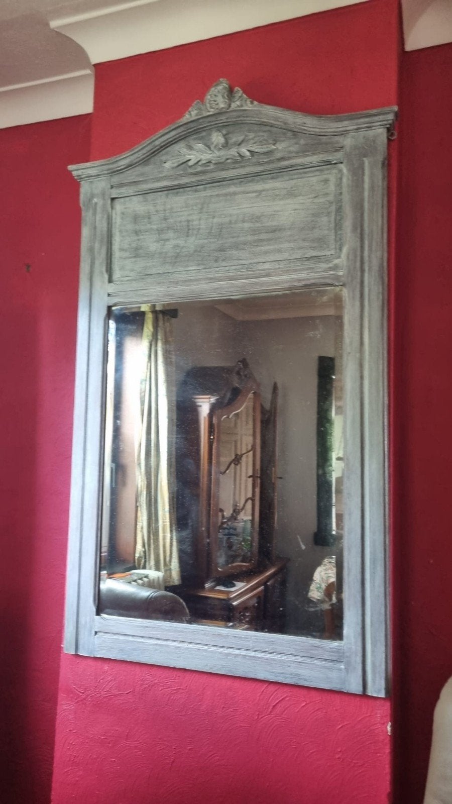 Grand miroir gris vintage, Enlèvement