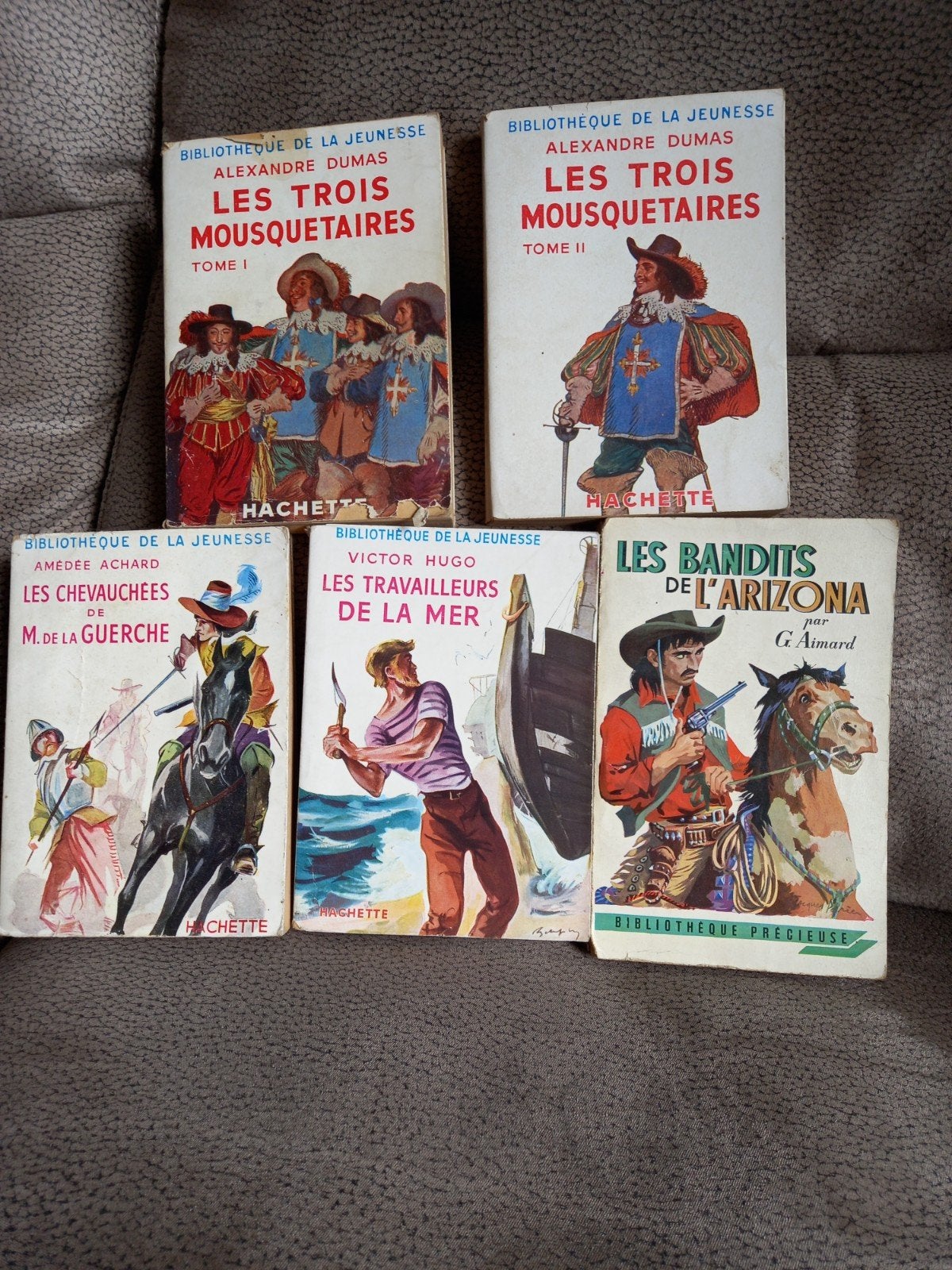 5 livres., Enlèvement ou Envoi, Utilisé, Victor Hugo , Alexandre dumas, G Aimard