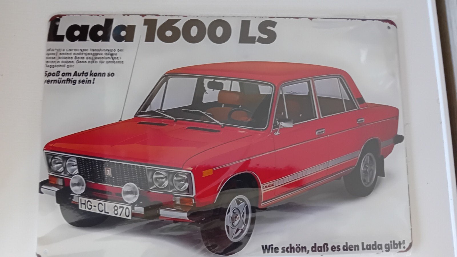 LADA 1600 LS 20 OP 30 CM METAAL, Hobby en Vrije tijd, Modelbouw | Auto's en Voertuigen, Ophalen of Verzenden