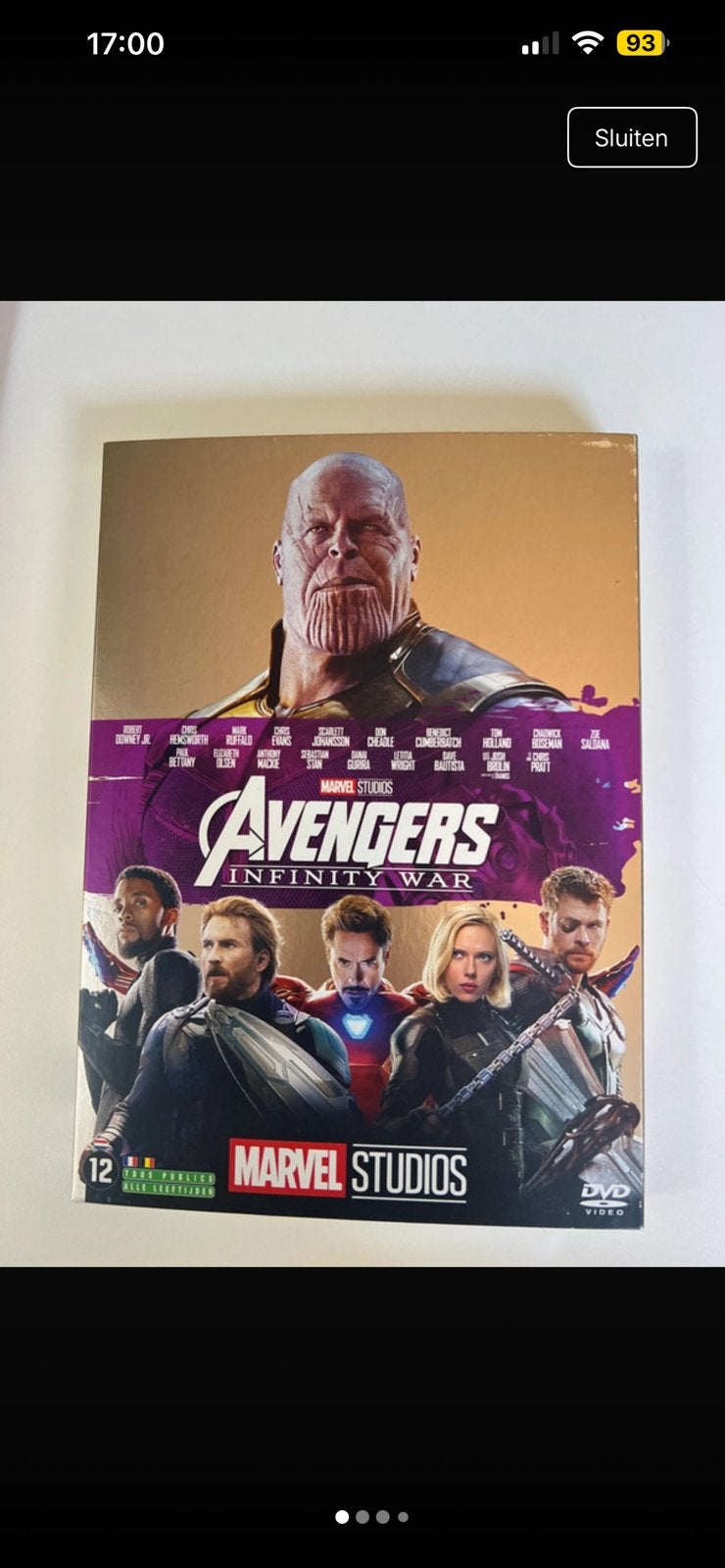 Avengers infinity wars, Ophalen of Verzenden, Nieuw in verpakking