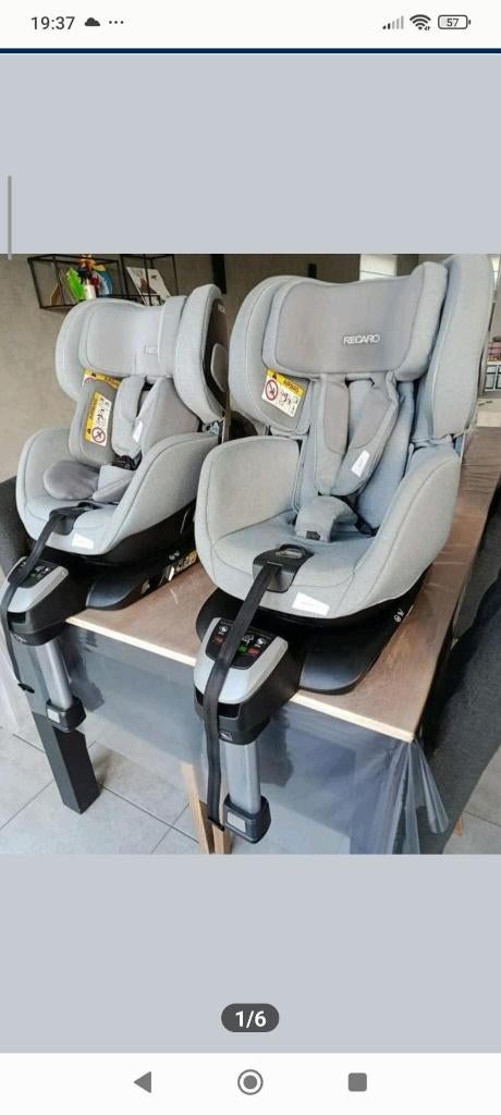 Recaro Salia autostoel grey 360, Verstelbare rugleuning, Gebruikt, 9 t/m 18 kg, Isofix