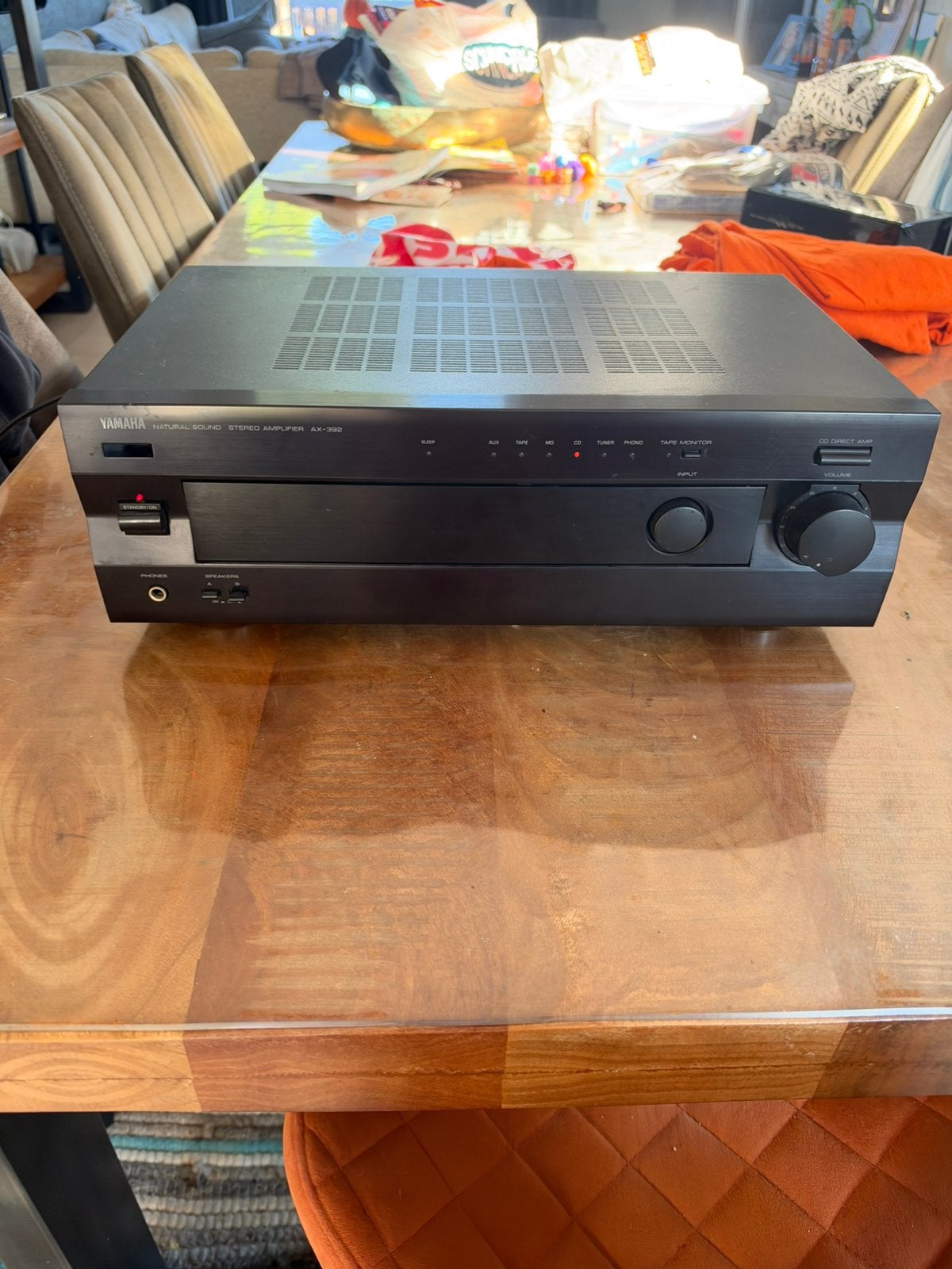 Yamaha Natural Sound Stereo Amplifier AX-392, TV, Hi-fi & Vidéo, Enlèvement ou Envoi, Comme neuf, Stéréo, Yamaha