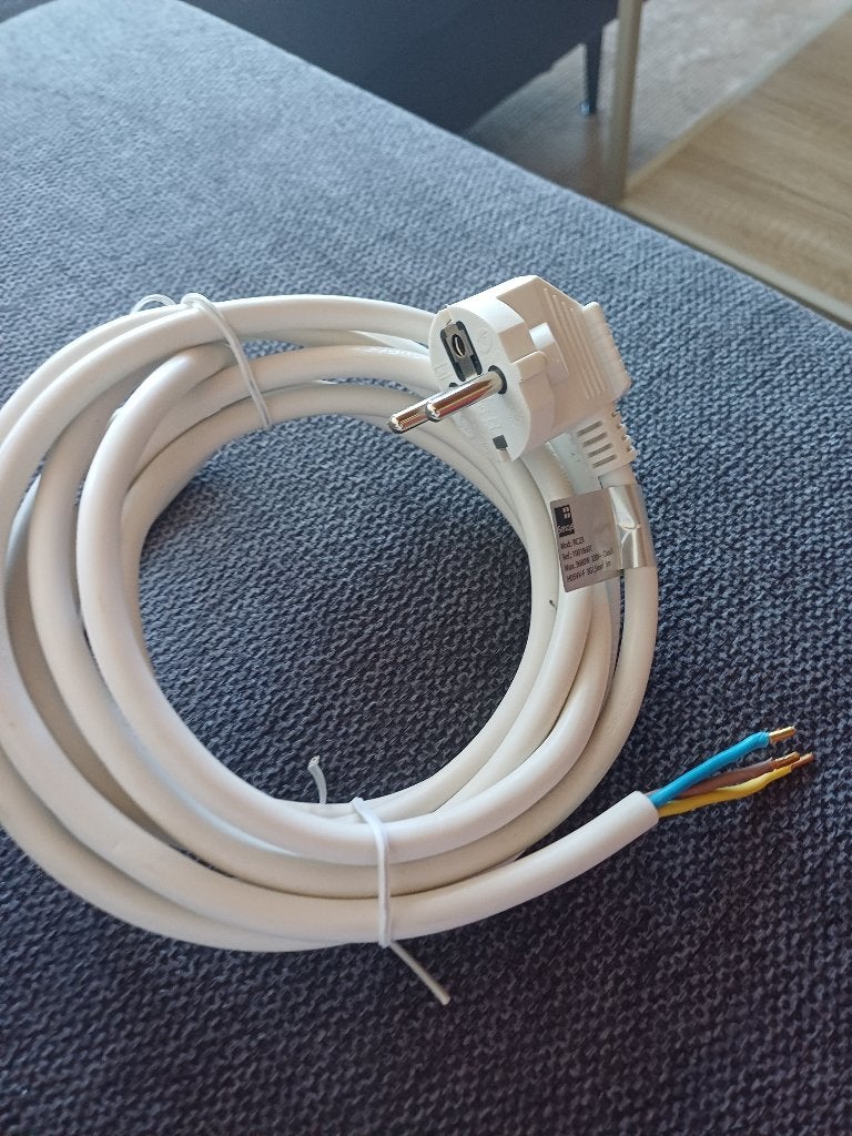 Sencys Aansluitsnoer met Stekker - 3 meter (3G1,5mm²), Doe-het-zelf en Bouw, Elektriciteit en Kabels, Ophalen, Nieuw, Overige merken