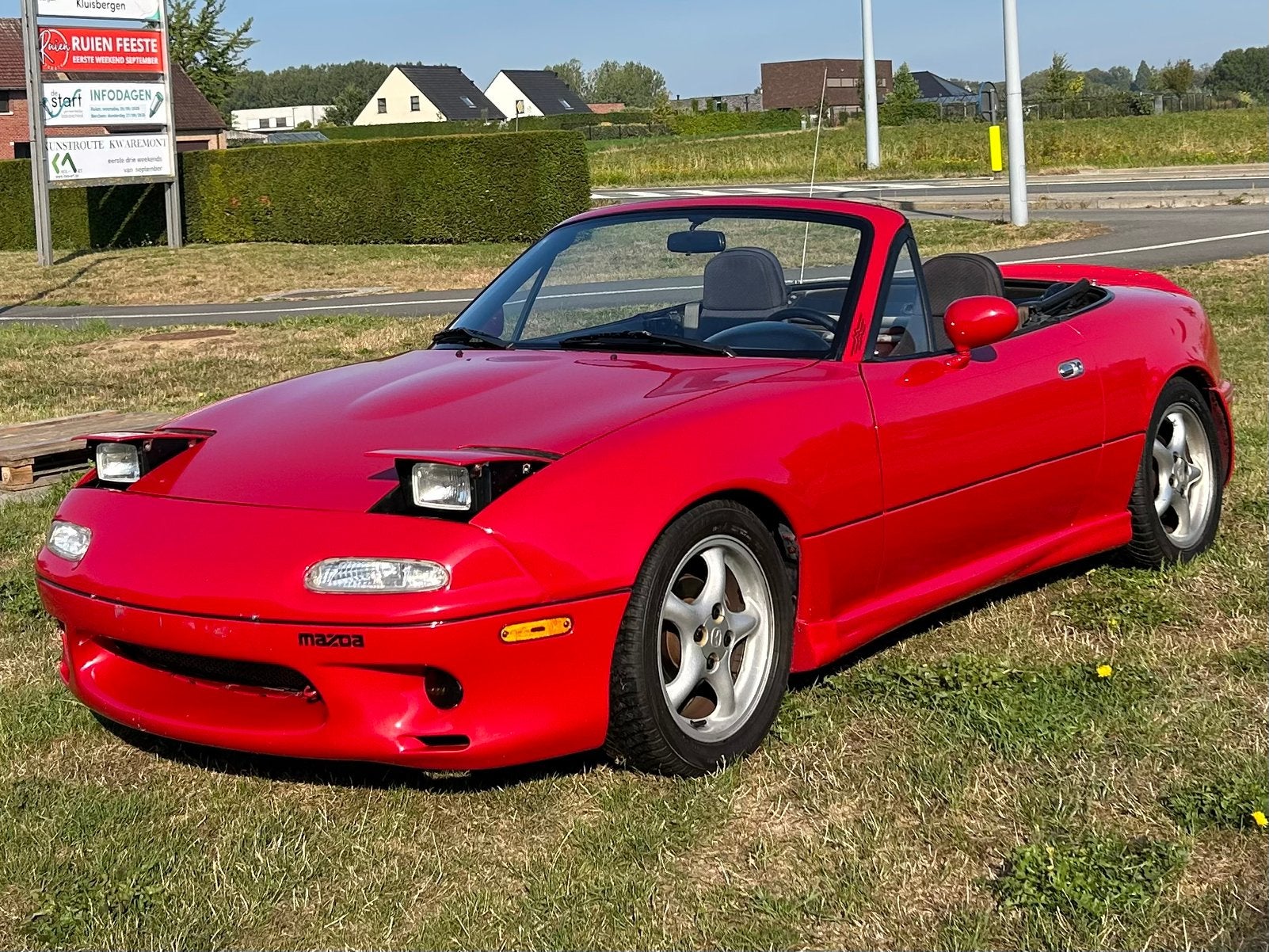 Mazda MX5 NA Miata, Zwart, 4 cilinders, Cabriolet, Bedrijf