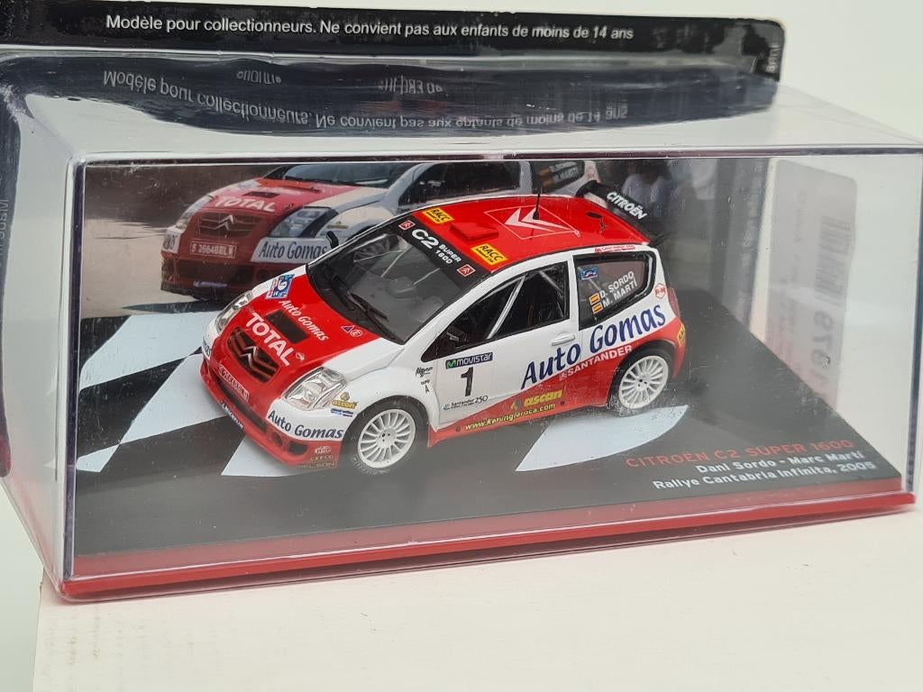 Citroën C2 Super 1600 Rally Sordo/Marti 2005 - 1/43, Hobby & Loisirs créatifs, Voitures miniatures | 1:43, Comme neuf, Voiture