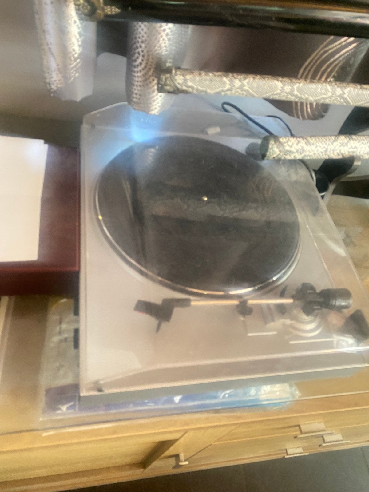 Tourne disque vynil, Audio, Tv en Foto, Platenspelers, Ophalen, Gebruikt, Platenspeler