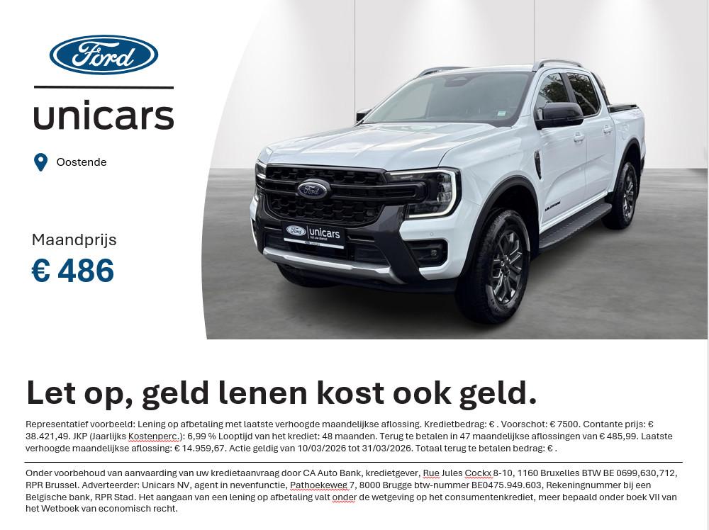 Ford Ranger 2.0 EcoBlue 151kW Aut. 4x4 Wildtrak, Autos, Electronic Stability Program (ESP), 4 portes, Entreprise, https://public.car-pass.be/vhr/fe583442-3183-41f3-831d-d58c25775567