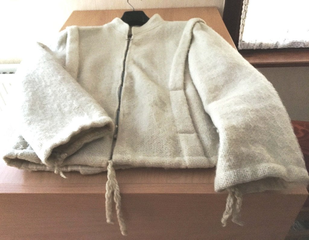 blouson en laine - unisexe - Taille 42/44 - comme neuf, Vêtements | Hommes, Enlèvement ou Envoi, Comme neuf, Taille 48/50 (M)