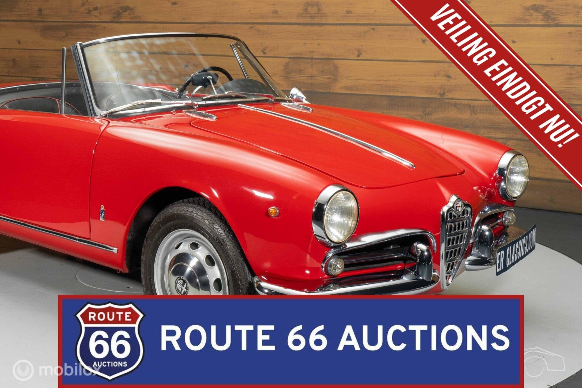 Alfa Romeo Giulietta Spider | 1961 | Route 66 Auctions, Autos, Achat, Entreprise, Boîte manuelle, Autre carrosserie