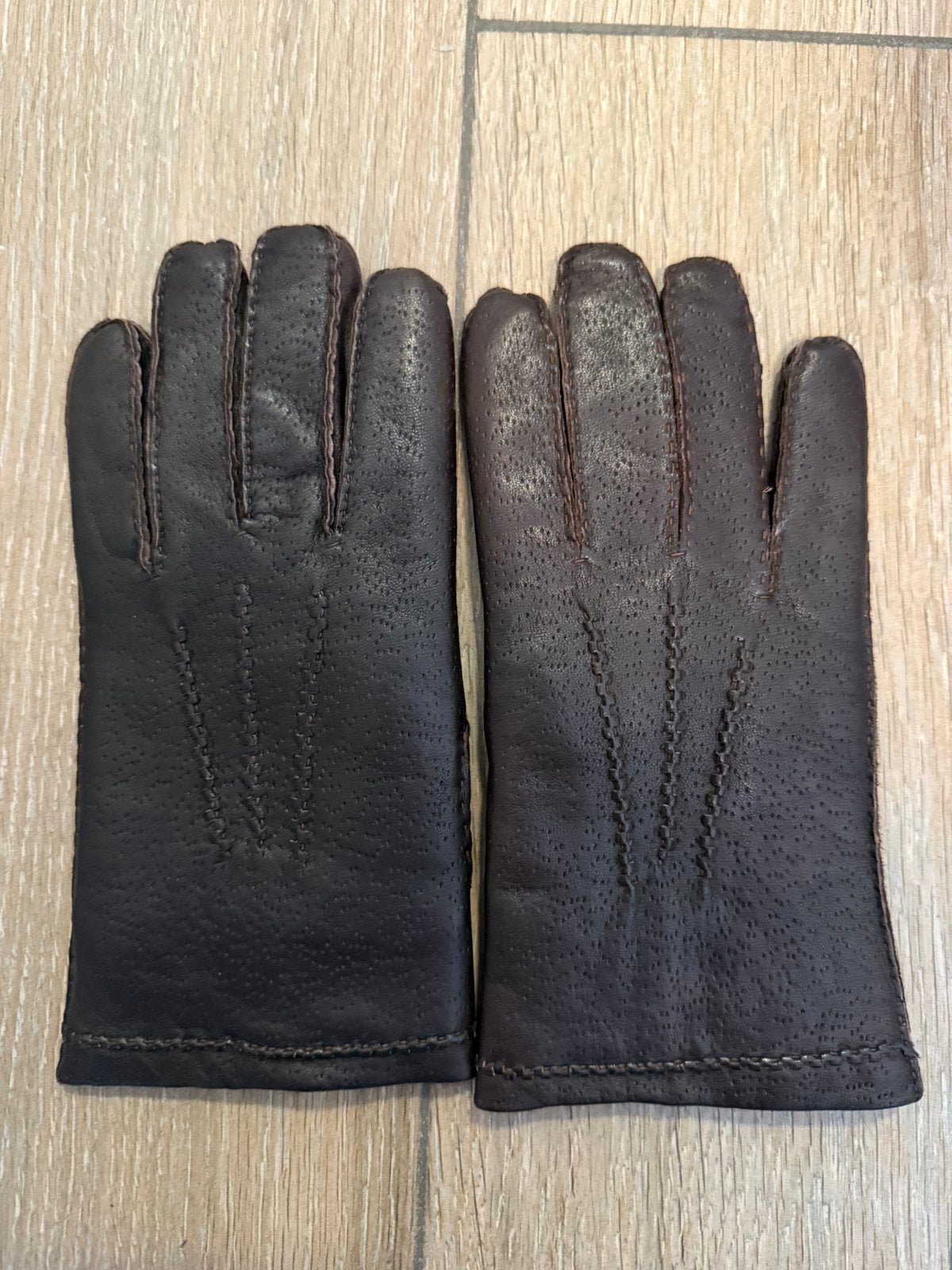 Gants bruns cuir taille M NEUF jamais porté, Enlèvement, Neuf, Gants