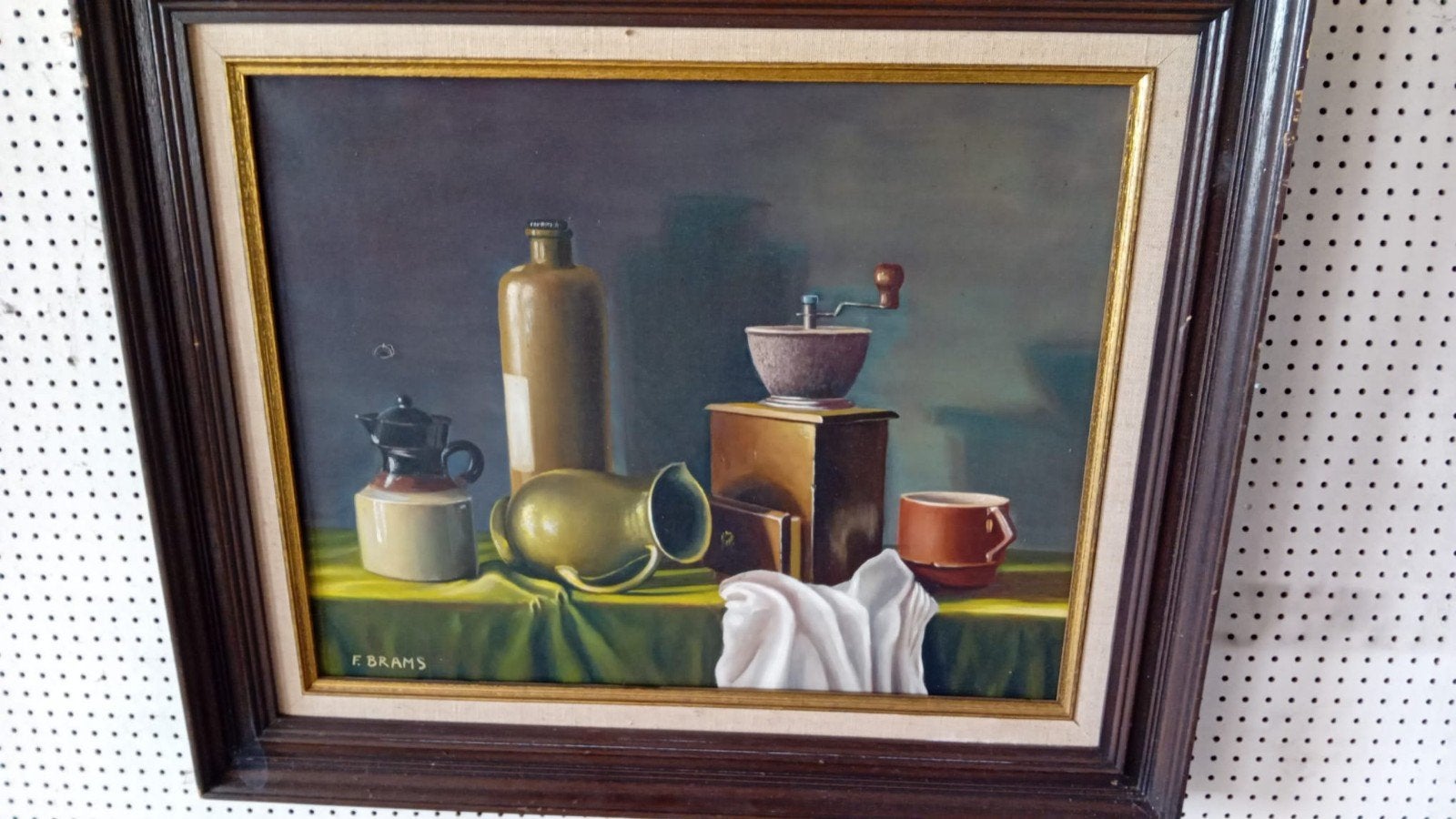 schilderij van F. Brams, Antiek en Kunst, Ophalen