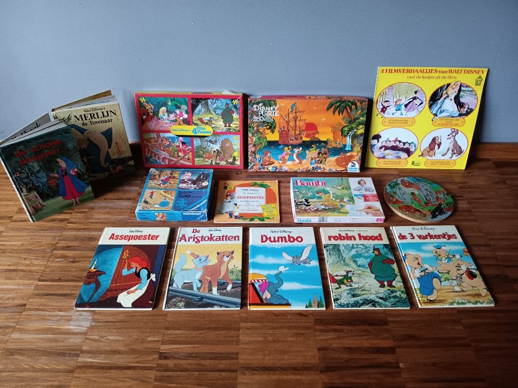 Oude set Disney speelgoed, Ophalen of Verzenden, Overige figuren, Gebruikt, Overige typen